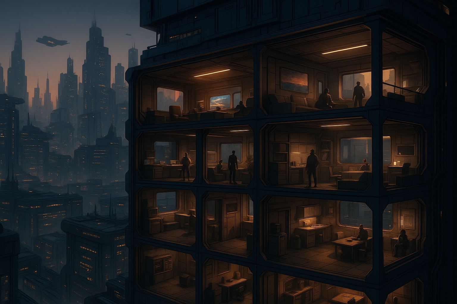 Star Citizen Genesis – mégastructure modulaire futuriste générée avec Genesis