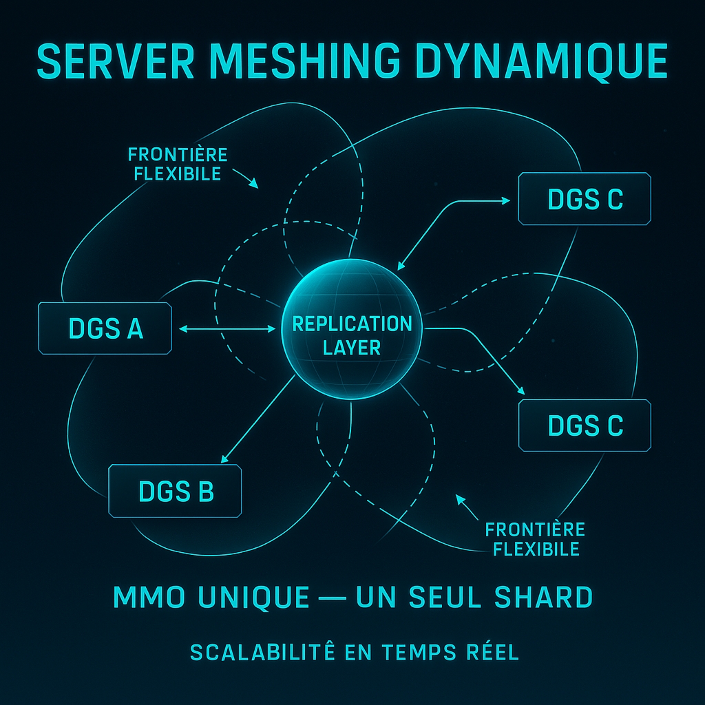 Server meshing Star Citizen : Replication Layer, DGS et handoff d’autorité entre zones